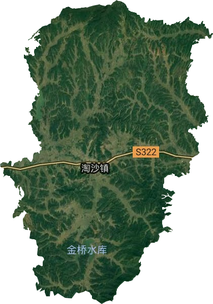 淘沙镇卫星图