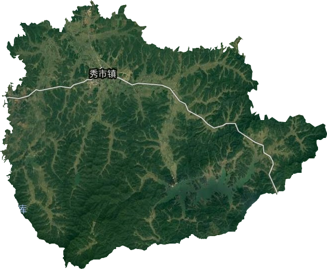 秀市镇卫星图