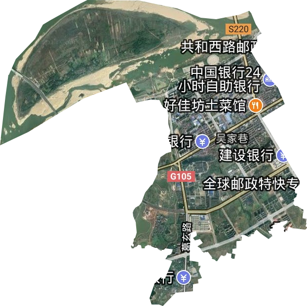 福城街道卫星图