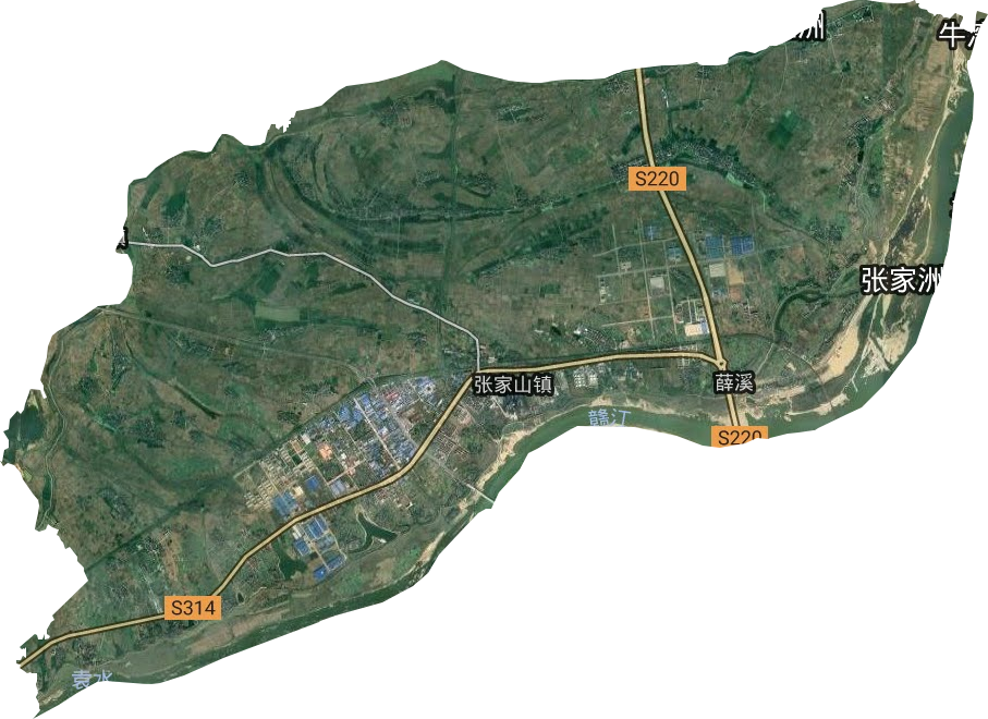 张家山街道卫星图
