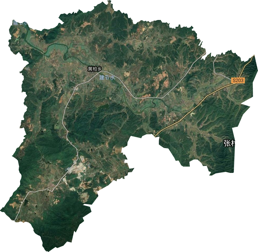 黄柏乡卫星图