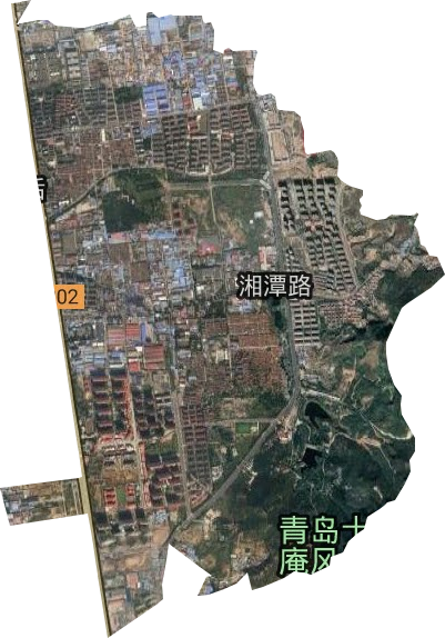 湘潭路街道卫星图