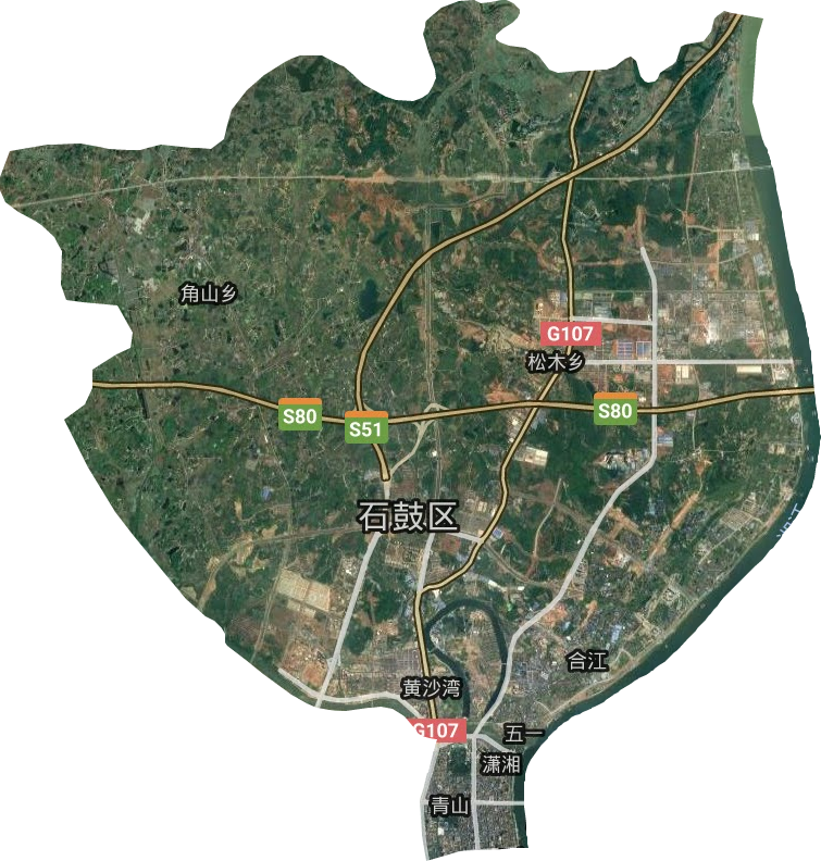 石鼓区卫星图
