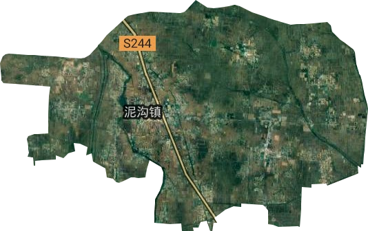泥沟镇卫星图