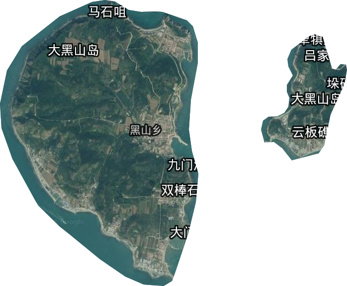 黑山乡卫星图