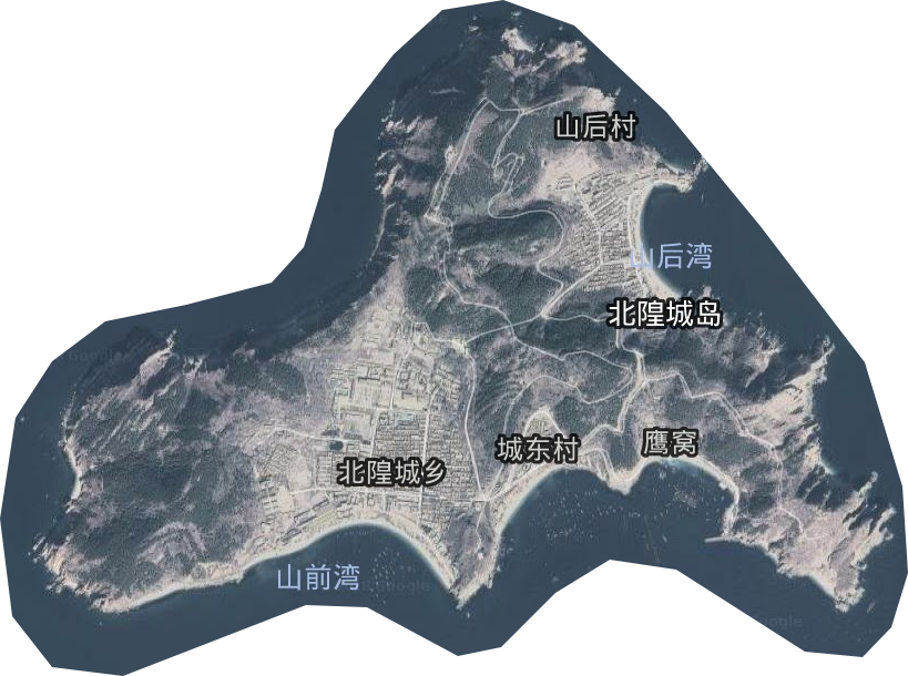 北隍城乡卫星图