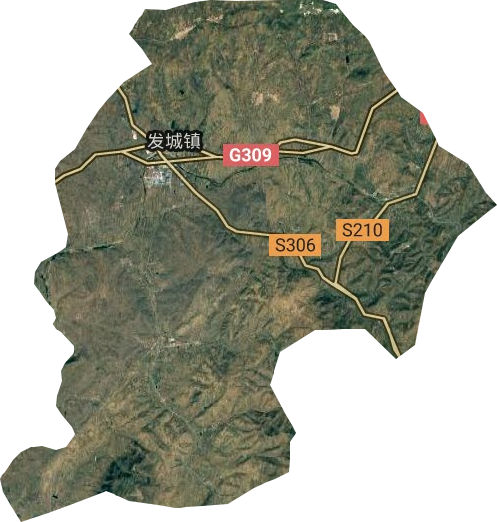 发城镇卫星图
