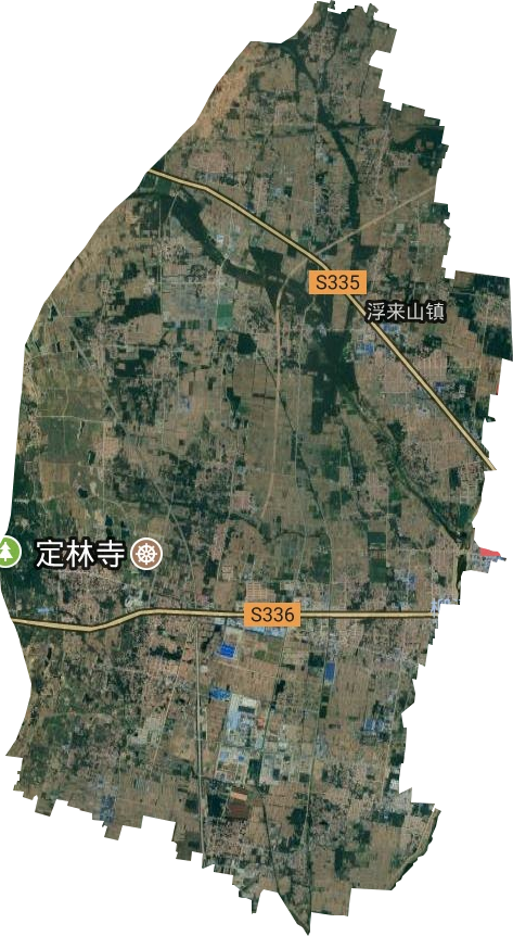 浮来山镇卫星图