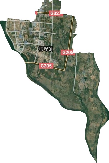 梅埠街道卫星图