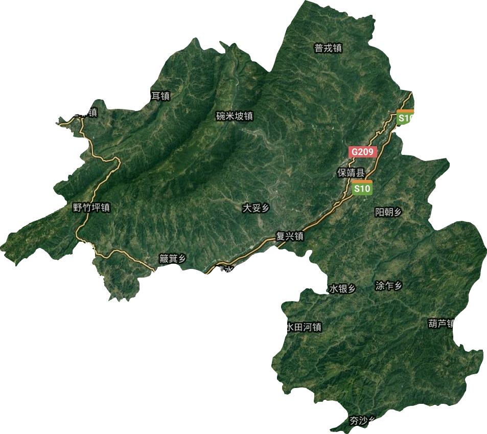 保靖县卫星图