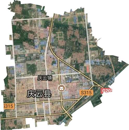 渤海路街道卫星图