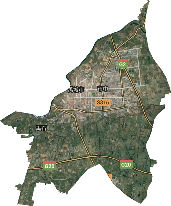 市中街道卫星图