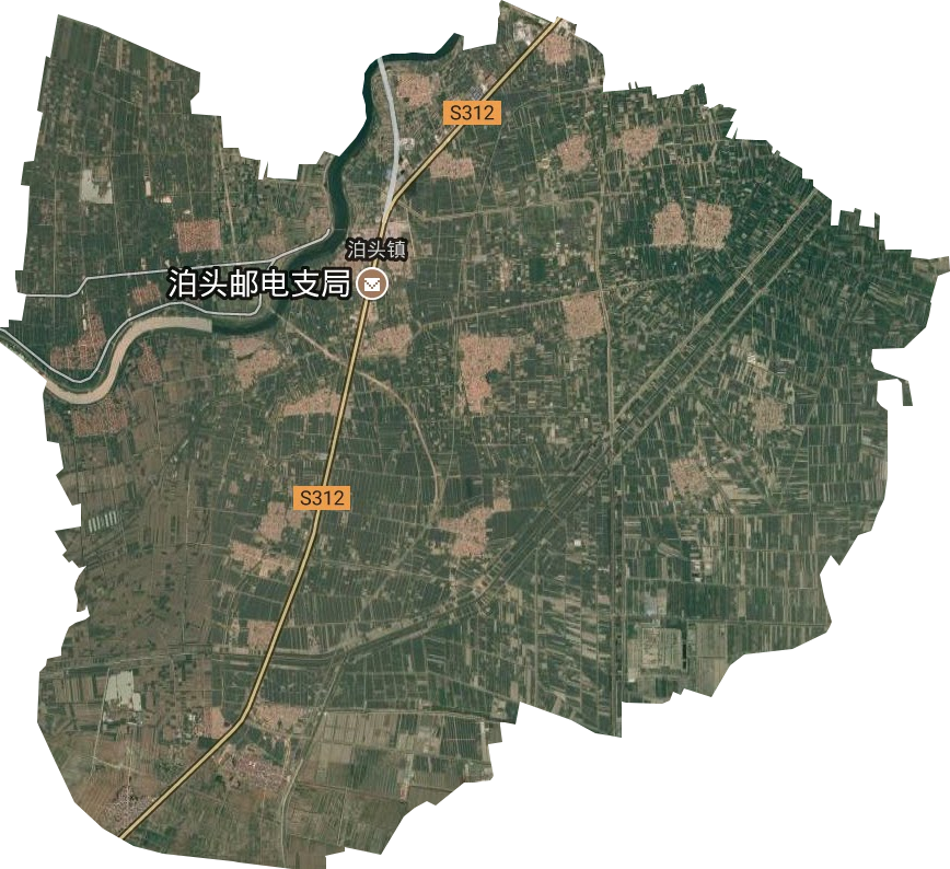 泊头镇卫星图