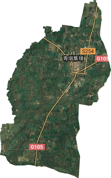 青固集镇卫星图