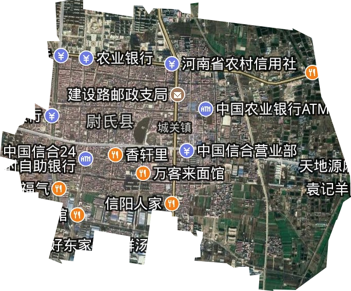 城关镇卫星图