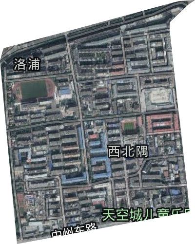 西北隅街道卫星图