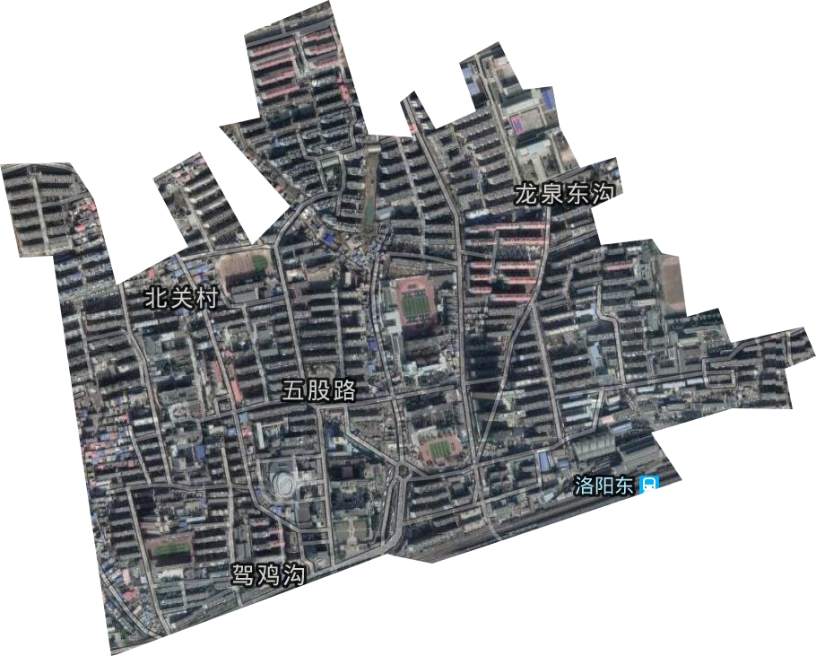 五股路街道卫星图