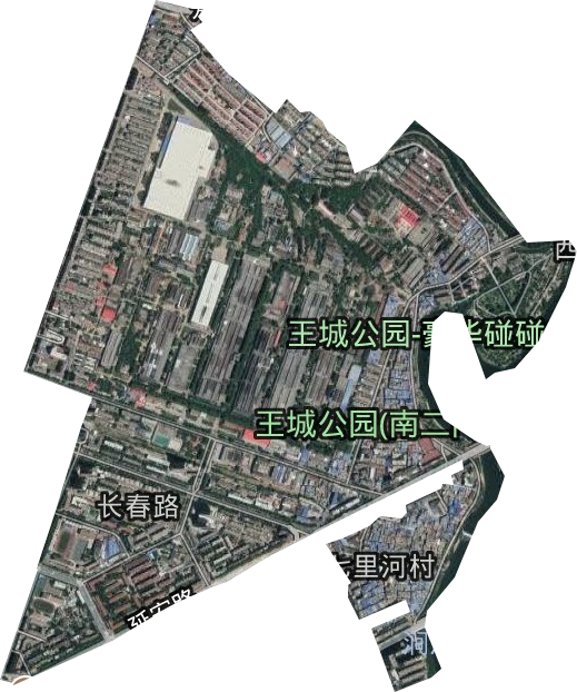 长春路街道卫星图