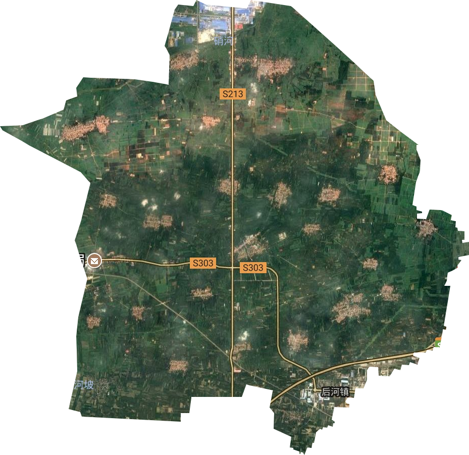 后河镇卫星图