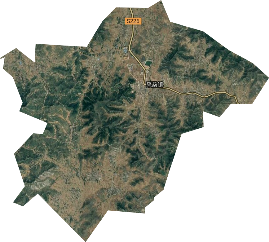 采桑镇卫星图