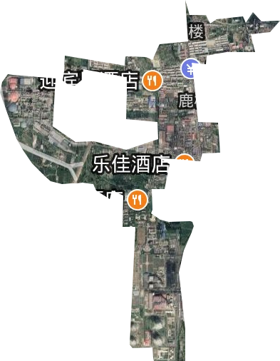 鹿楼街道卫星图