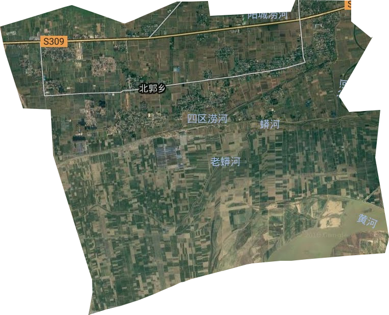 北郭乡卫星图