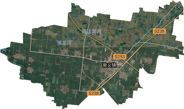 崇义镇卫星图