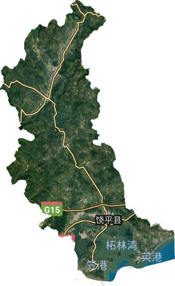 饶平县卫星图
