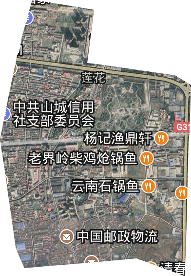 莲花街道卫星图