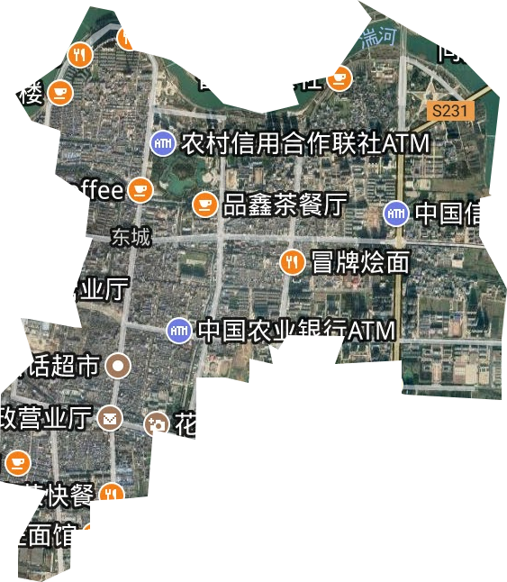 花洲街道卫星图