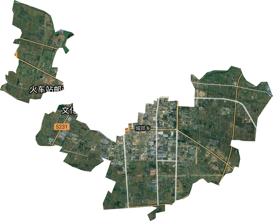 湍河街道卫星图