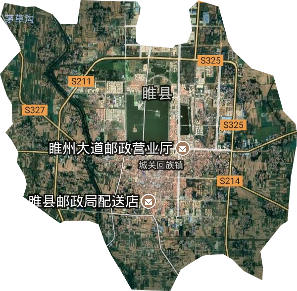 城郊乡卫星图