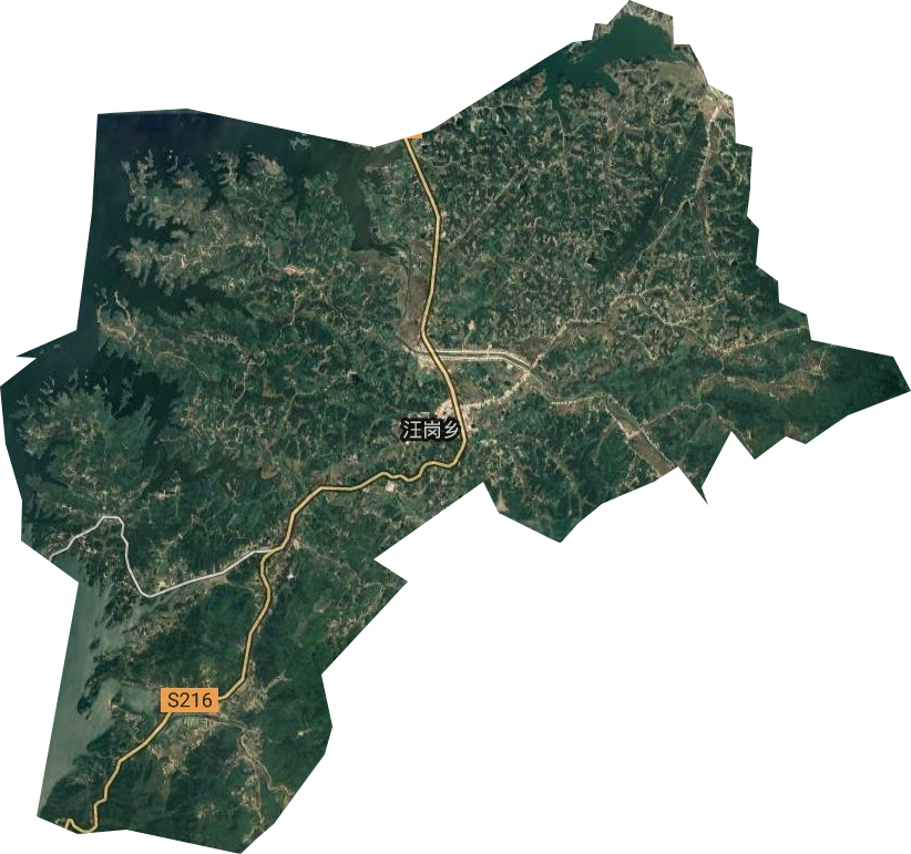 汪岗镇卫星图