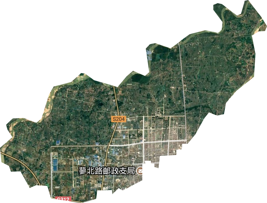 番城办事处卫星图