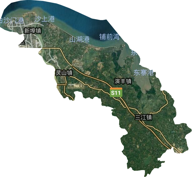 美兰区卫星图