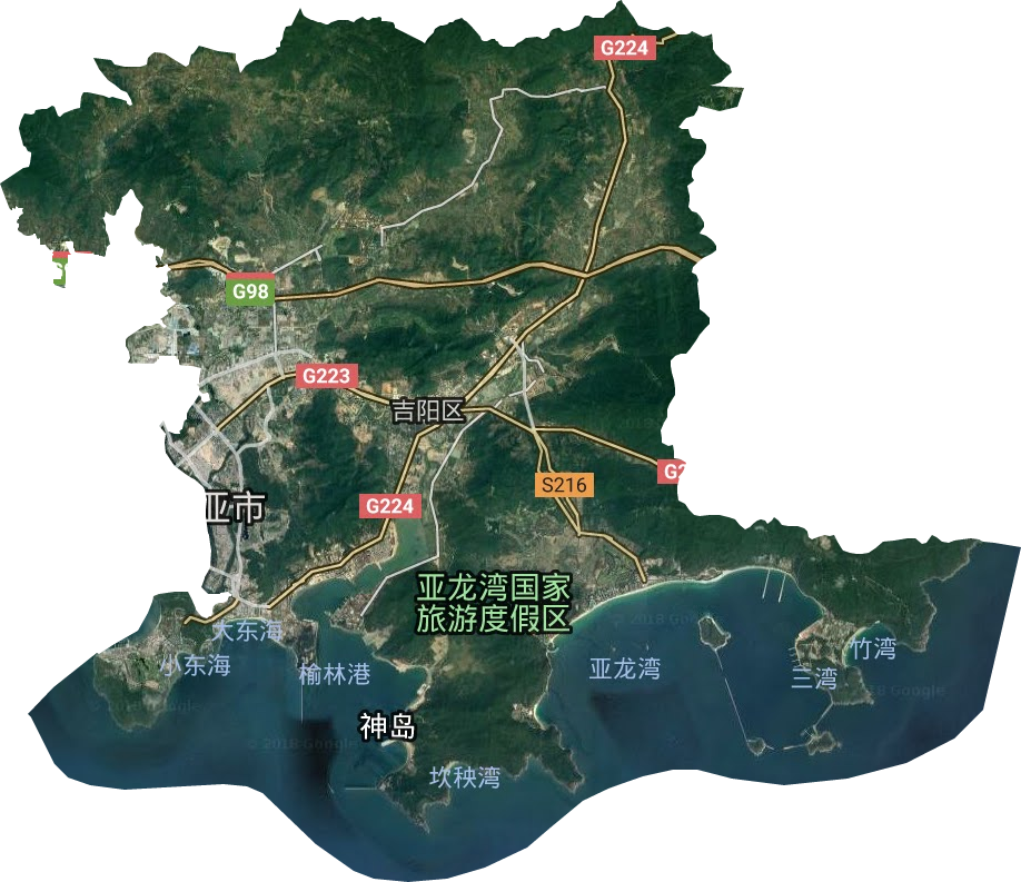 吉阳区卫星图