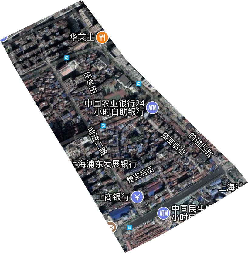 前进街办事处卫星图