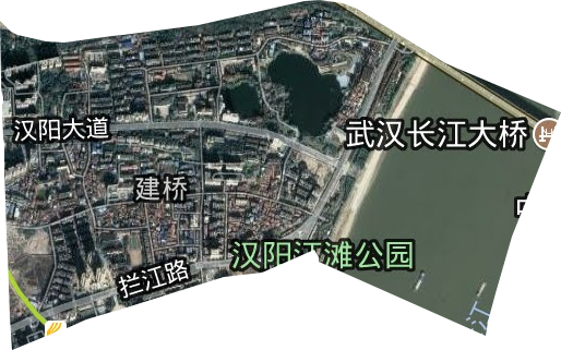 建桥街办事处卫星图