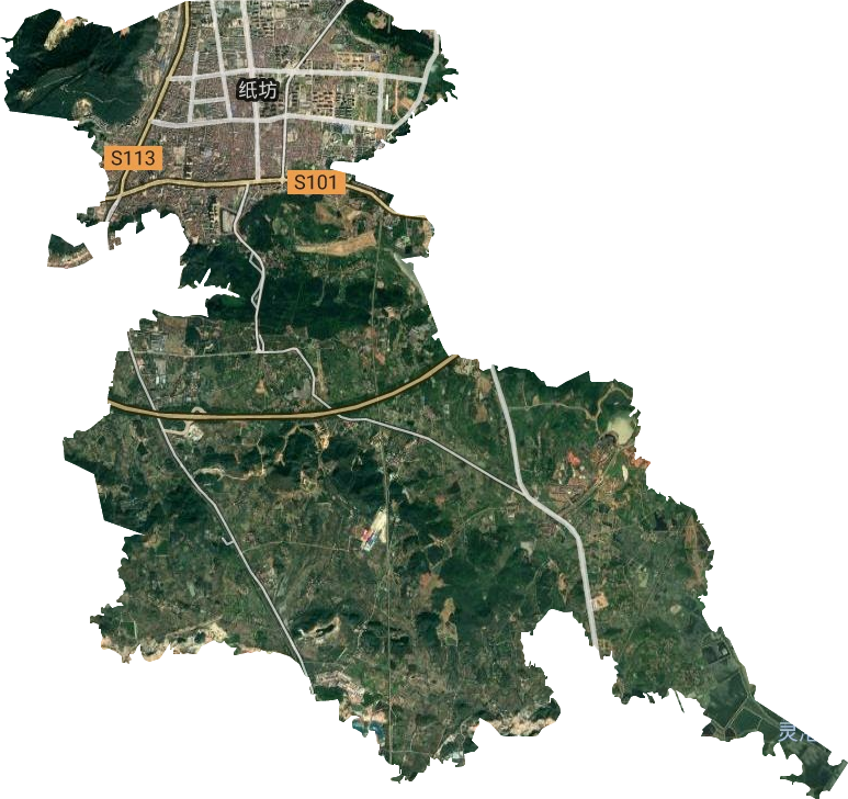 纸坊街道卫星图