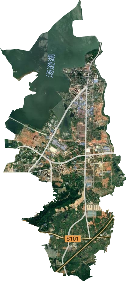江夏区经济开发区庙山办事处卫星图