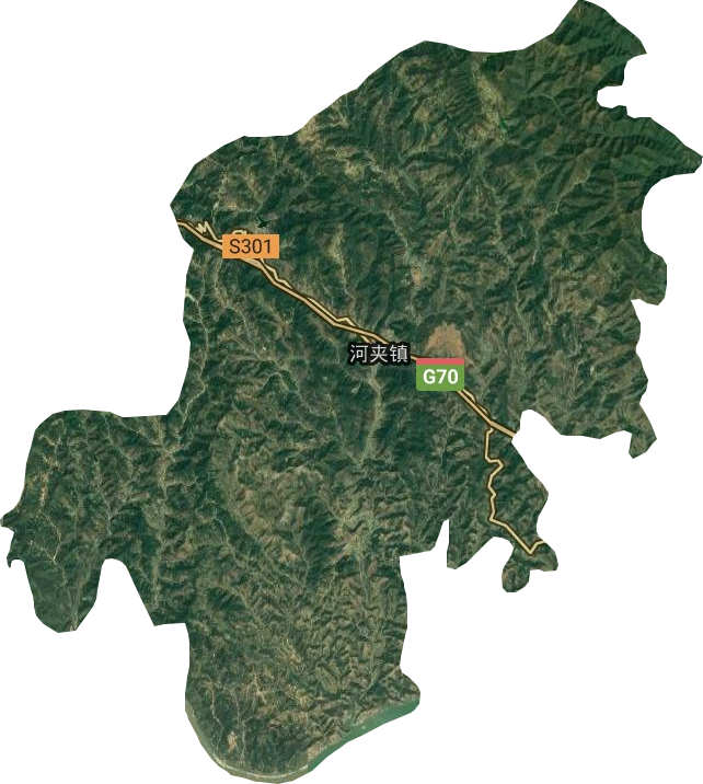 河夹镇卫星图