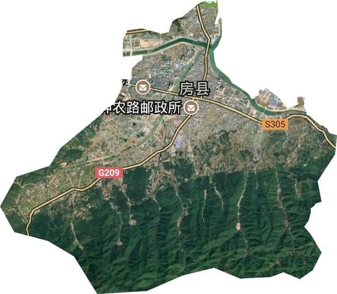城关镇卫星图