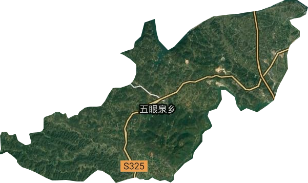 五眼泉镇卫星图
