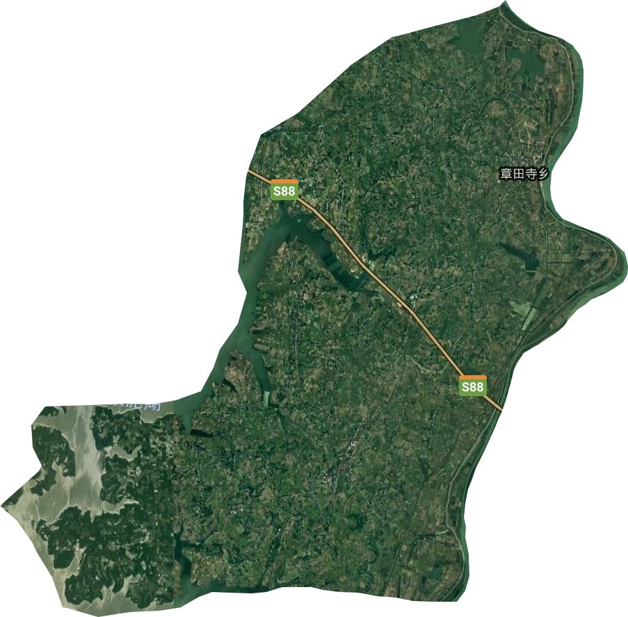 章田寺乡卫星图