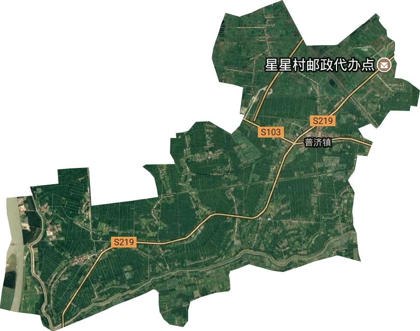 普济镇卫星图
