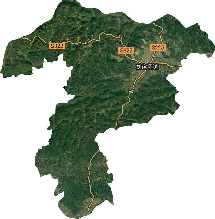 刘家场镇卫星图