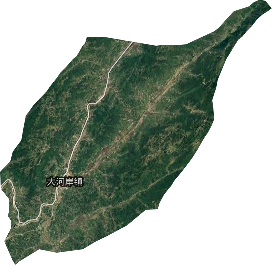 大河岸镇卫星图
