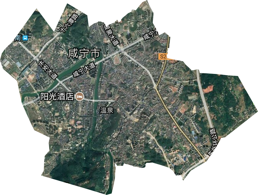 温泉办事处卫星图