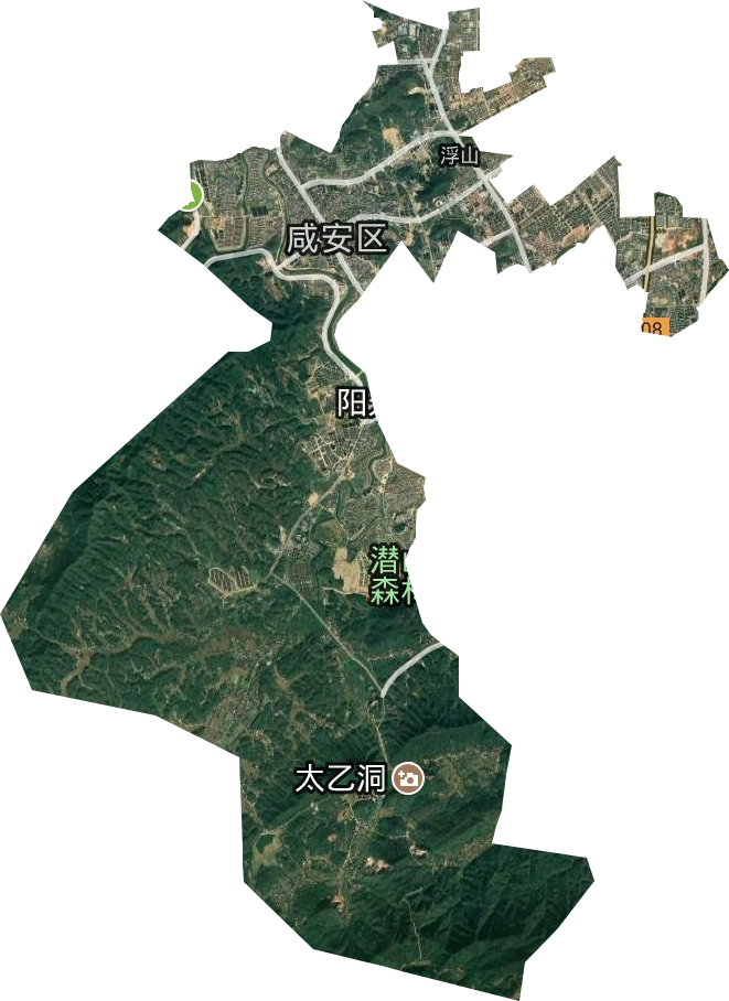 浮山办事处卫星图