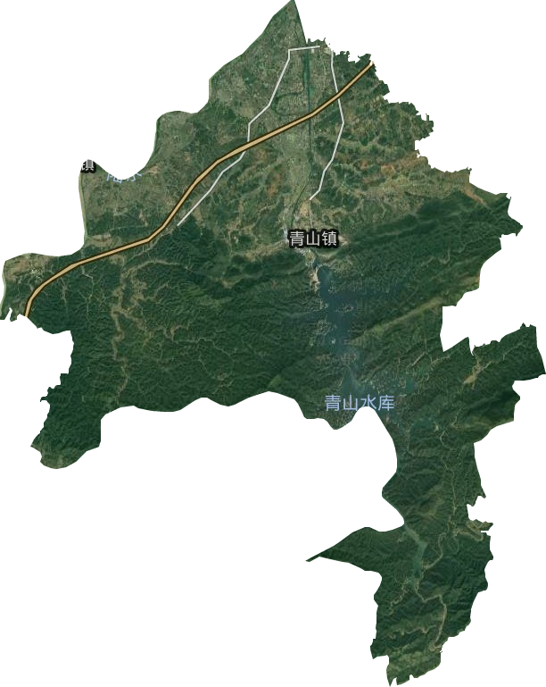 青山镇卫星图